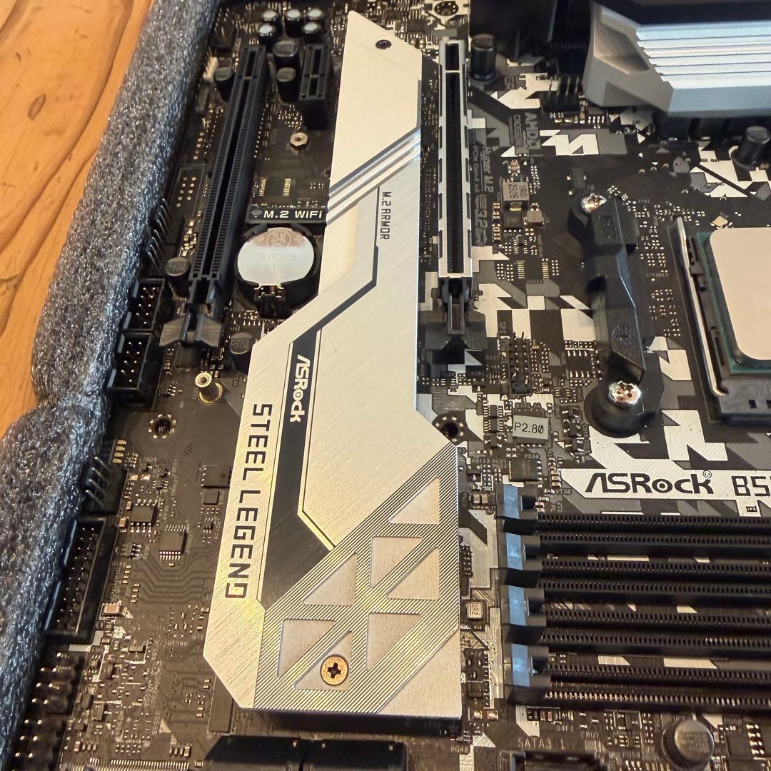 美品セット B550M STEEL LEGEND + RYZEN7 5700X