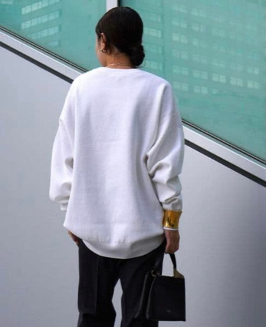 ☆美品☆【AP STUDIO】コットンカシミヤリラックス プルオーバー　ホワイト