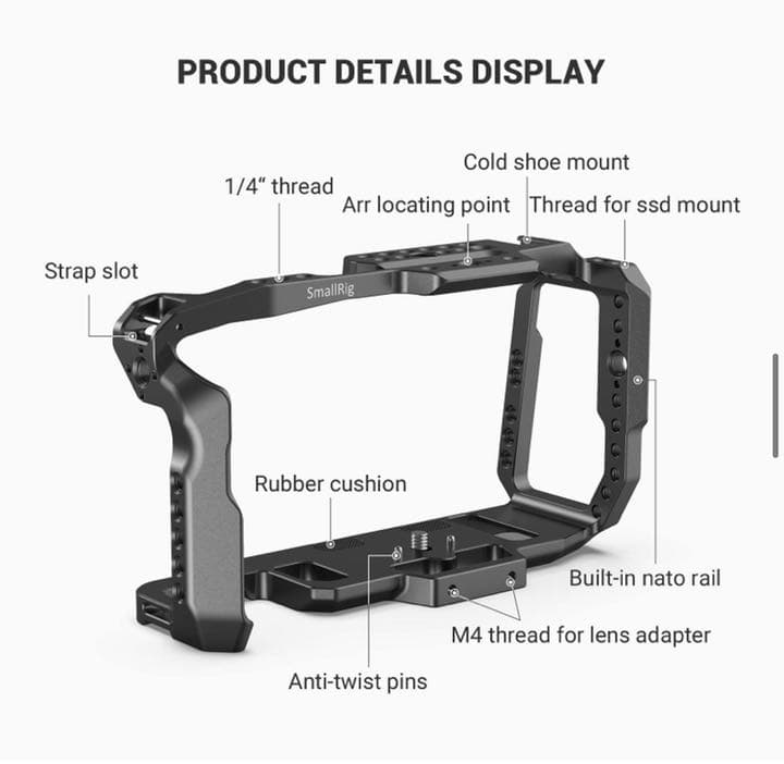 SmallRig ケージキット Samsung SSD T5用 KCVB2748