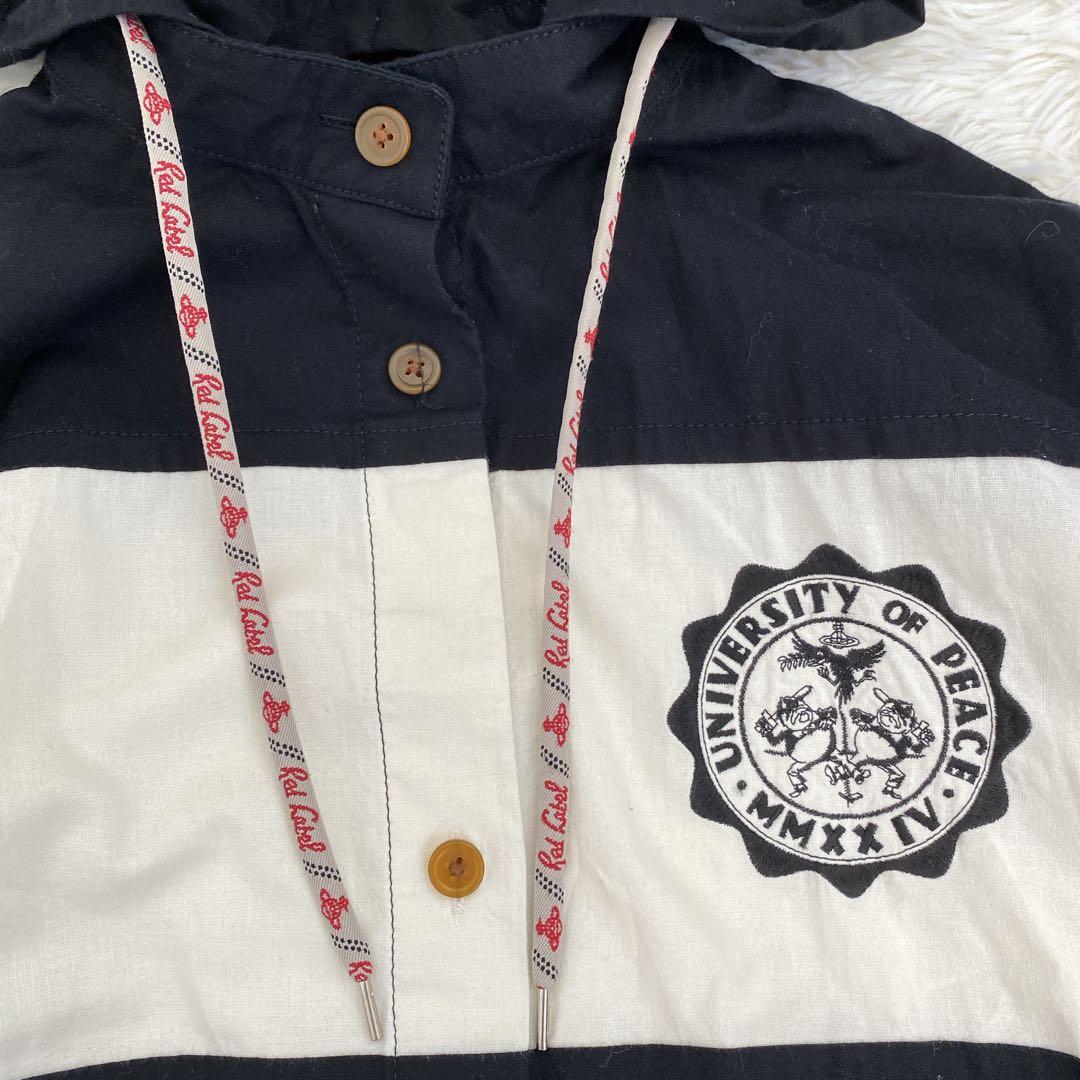 ヴィヴィアンウエストウッド ビッグストライプフーディーシャツドレス ボーダー