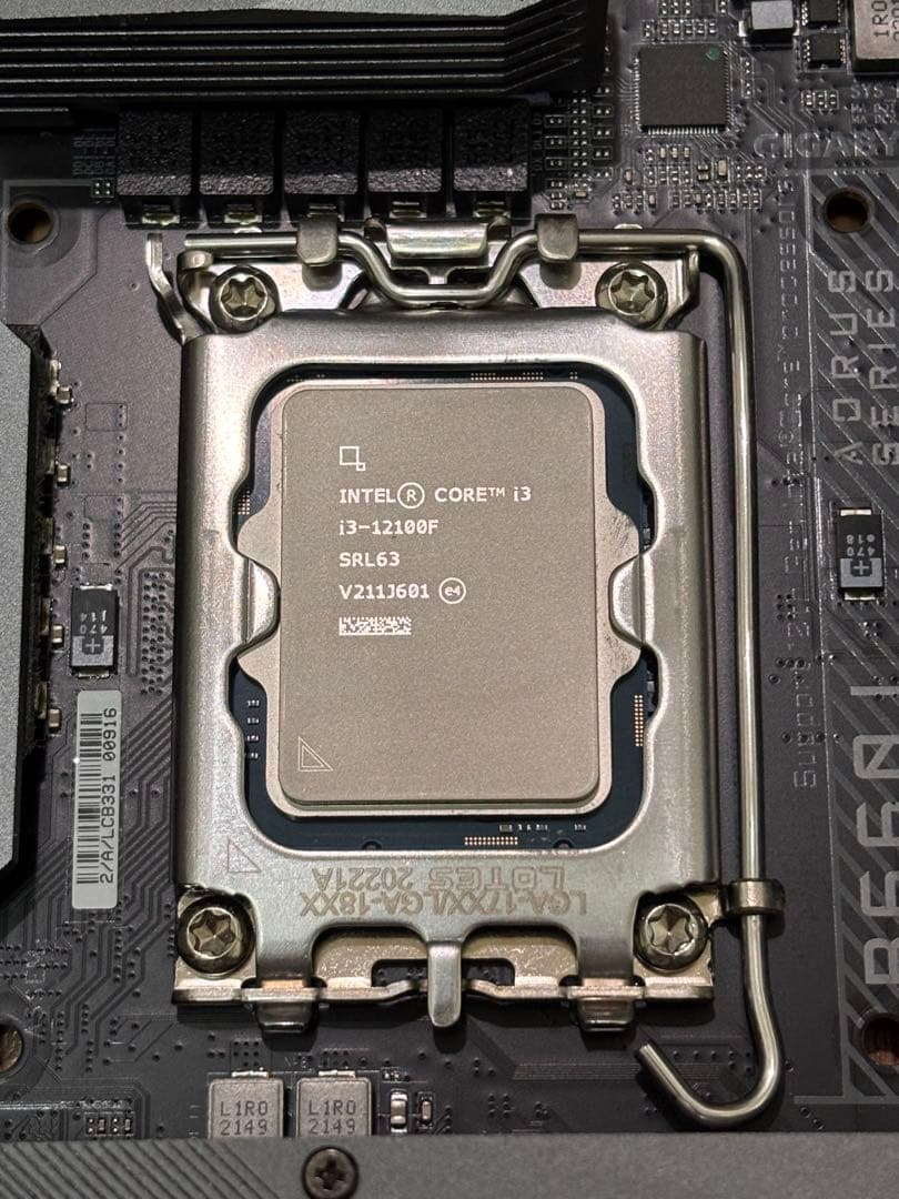 AORUS B660 ITXマザボ+ i3 12100F+16GBメモリ セット