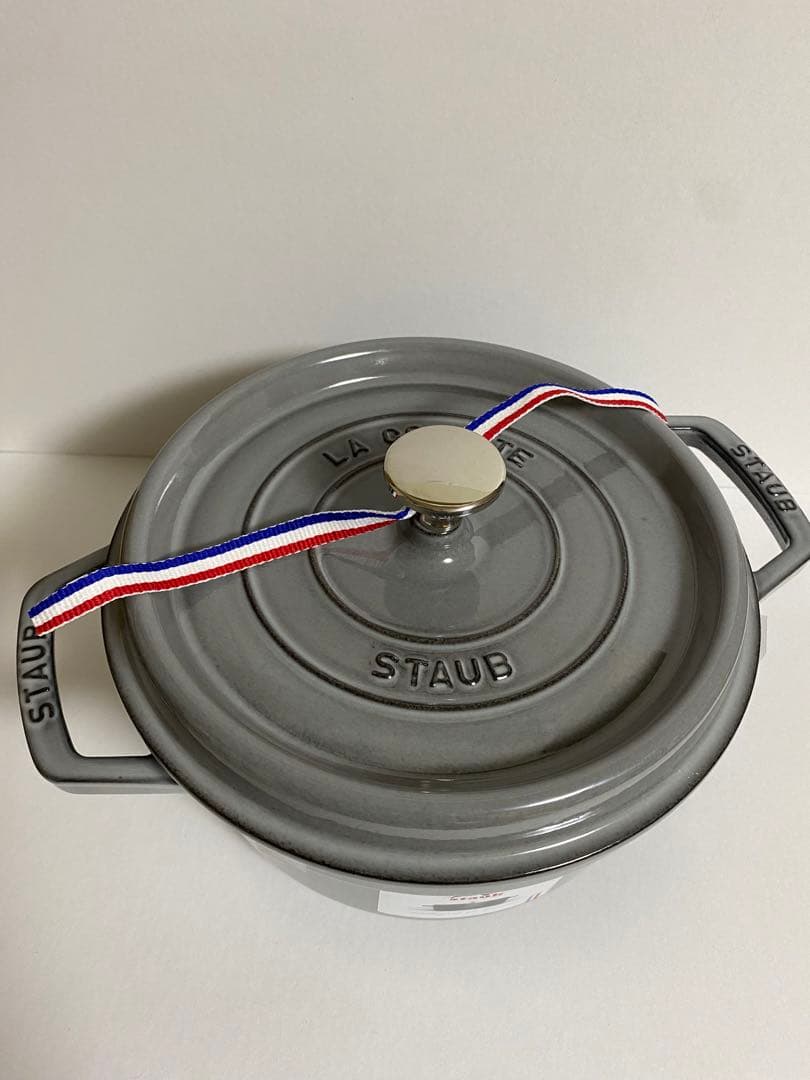 ストウブ ピコ・ココット ラウンド 22cm グレー　ピココット