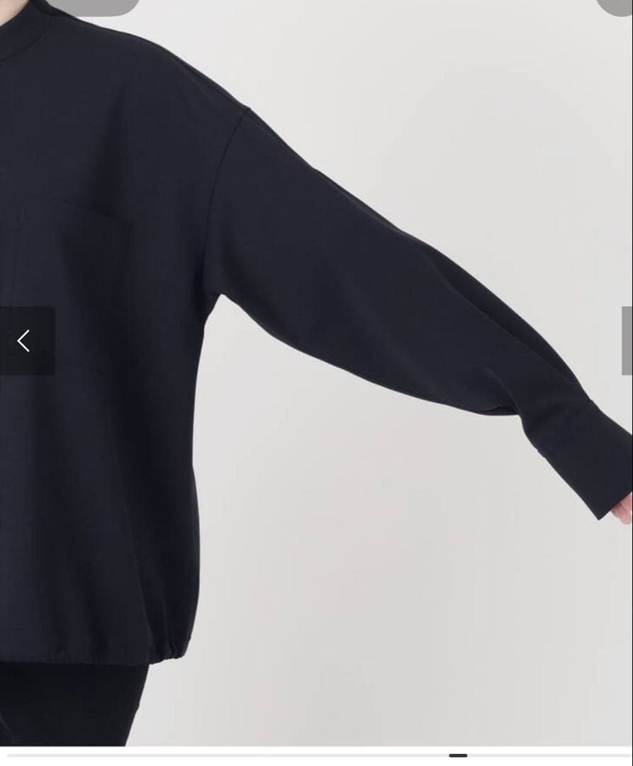 美品JOURNAL STANDARD ウーリッシュツイルタックボリュームシャツ