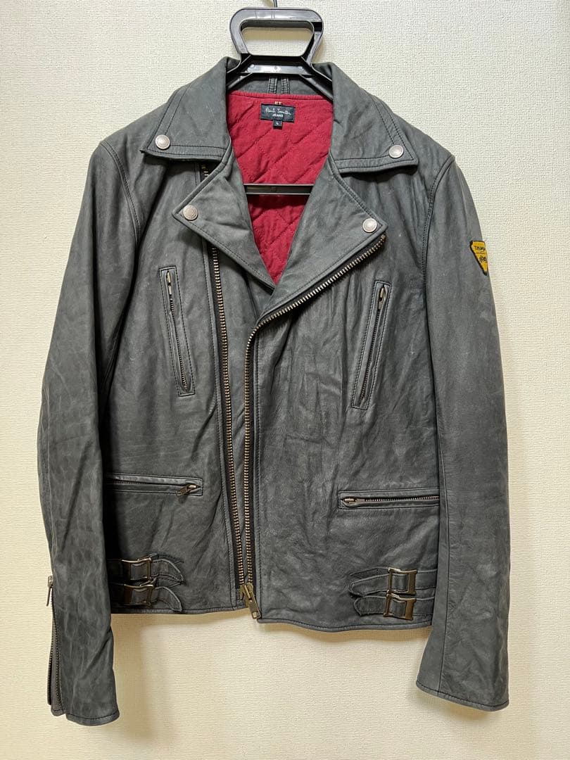 【美品】ポールスミス　トライアンフ ライダースジャケット　サイズL