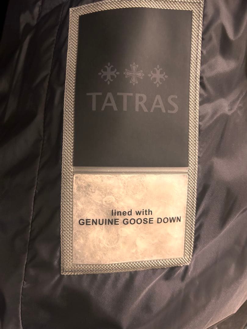 【希少】タトラス ラビアナ ダウンコート チャコールグレー04 XL