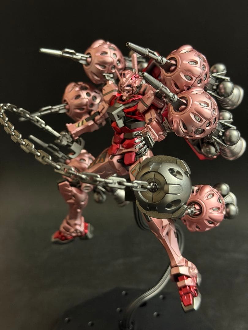 HG 1/144 赤いガンダム　ジークアクス　 メタリック塗装完成品　ビット6機