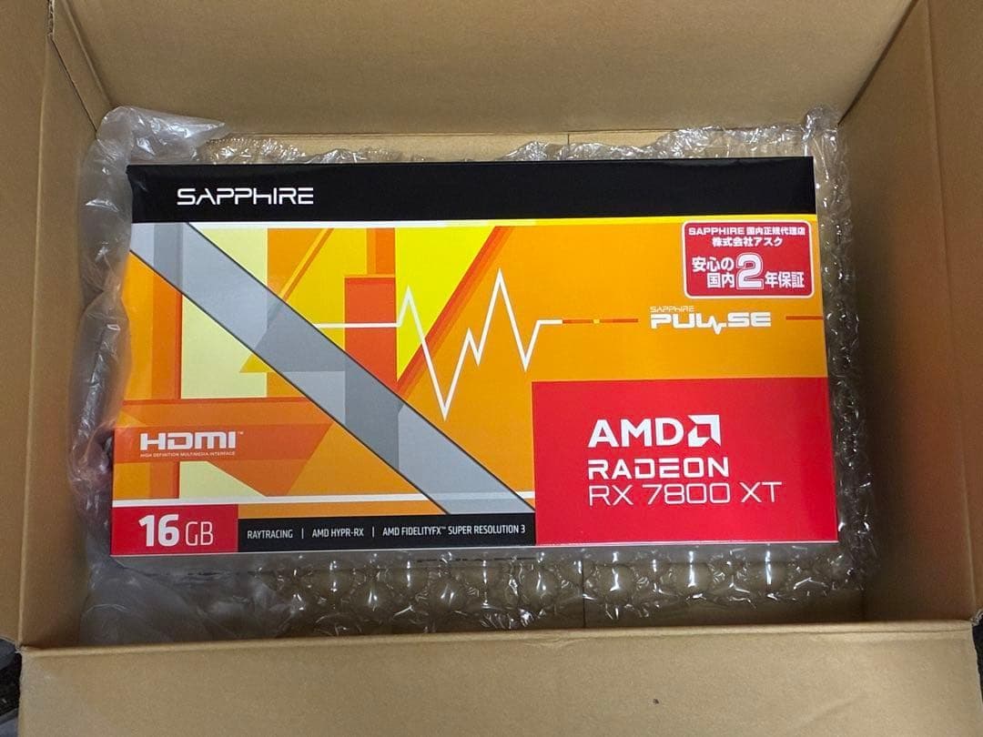 グラフィックボード・グラボ・ビデオカード SAPPHIRE PULSE Radeon RX 7800 XT GAMING