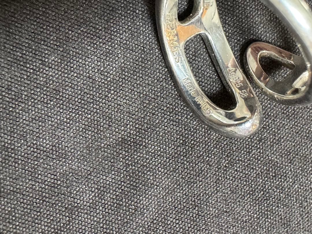 エルメス シェーヌダンクル パンク リング PM58