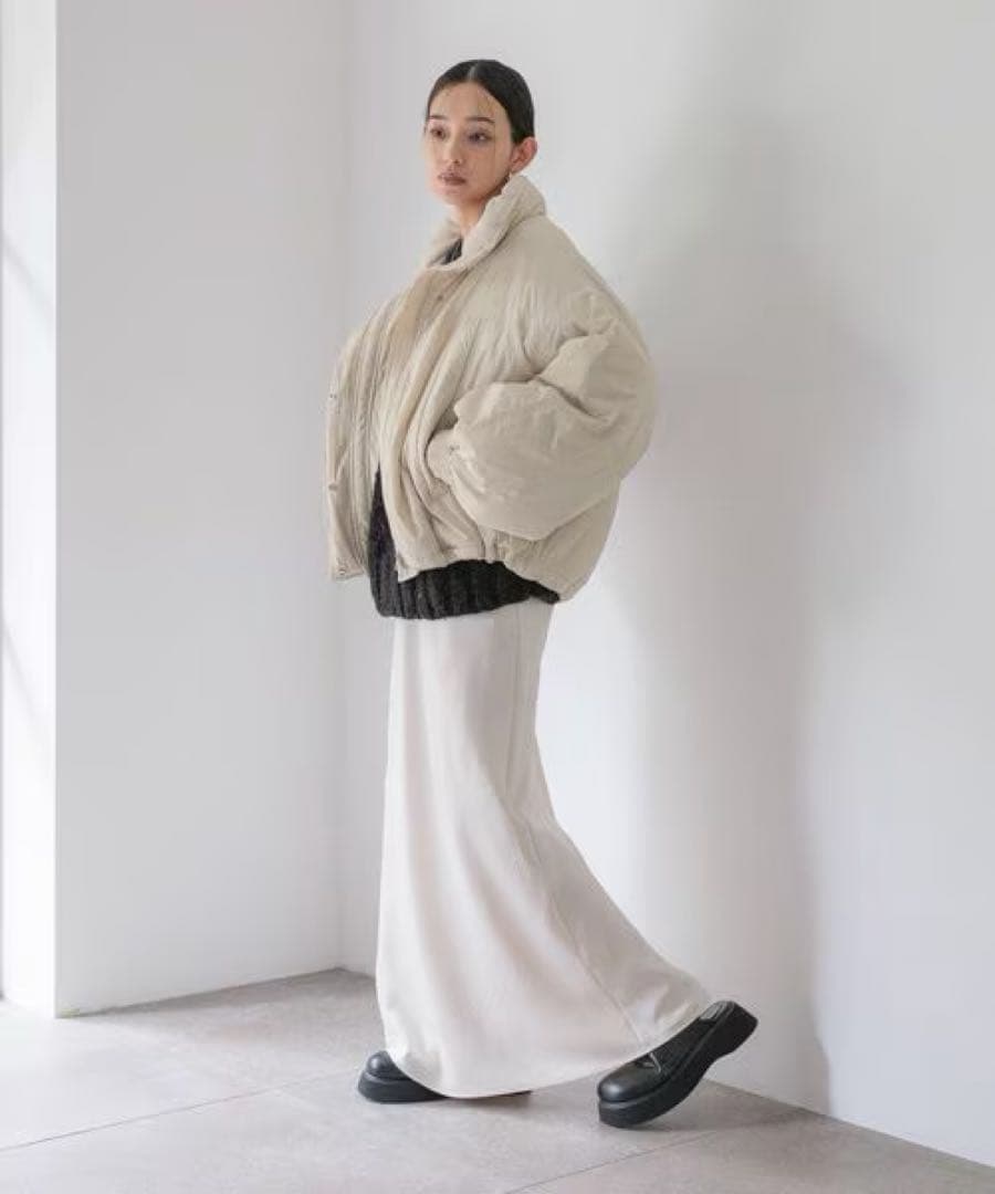 LOWRYS FARM モンスターショートコート　フリーサイズ　ホワイト美品