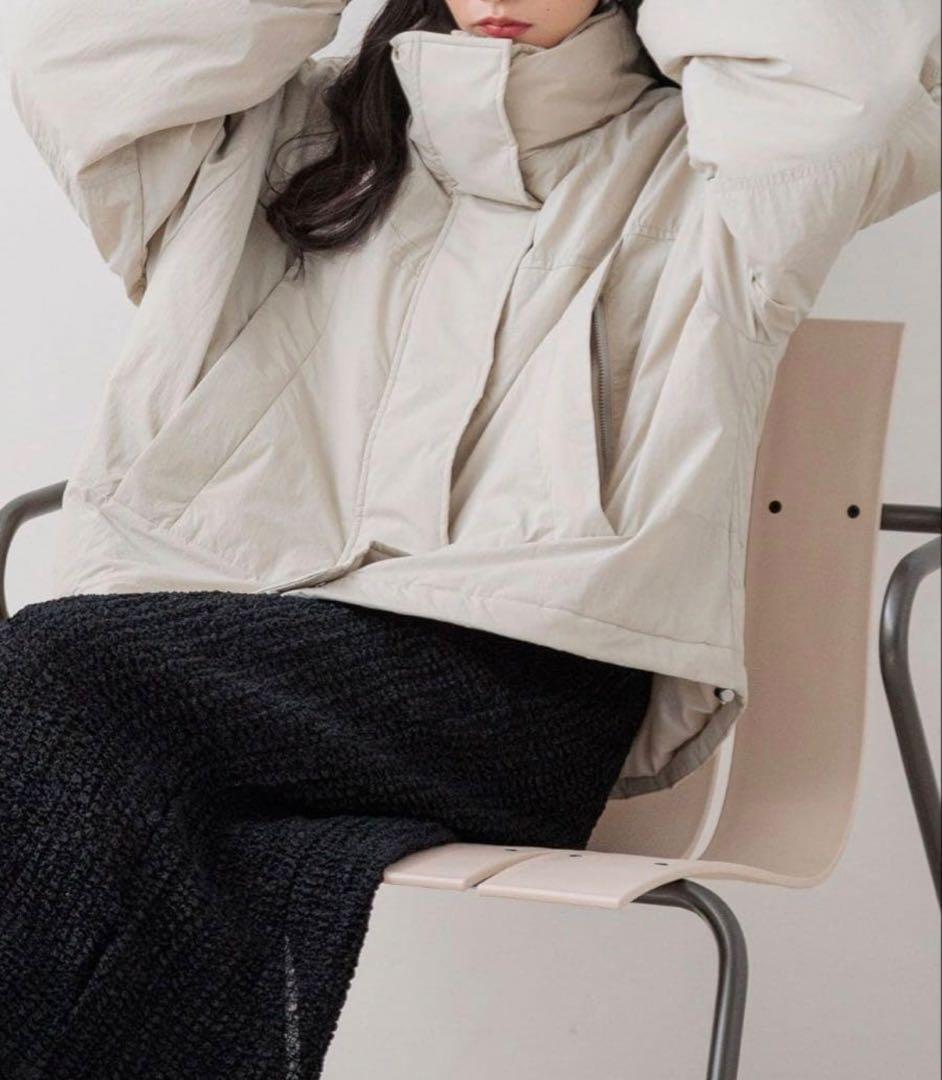 LOWRYS FARM モンスターショートコート　フリーサイズ　ホワイト美品