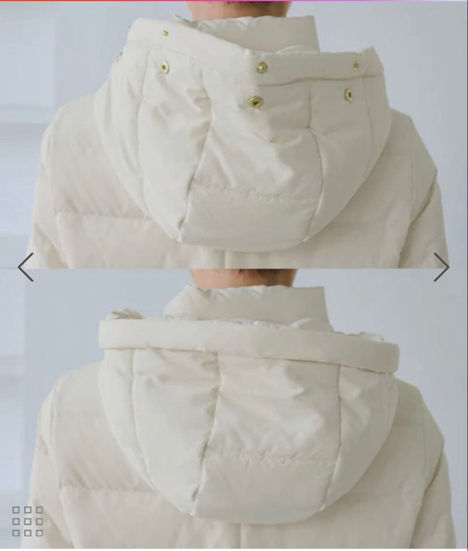 ファー付きダウンミドル丈コート