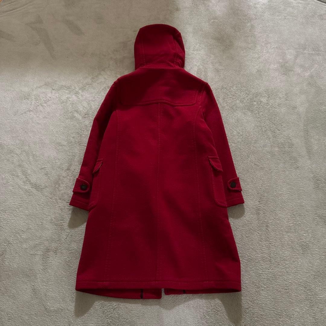 ✨希少✨ バーバリー ダッフルコート ノバチェック 本革 赤 150