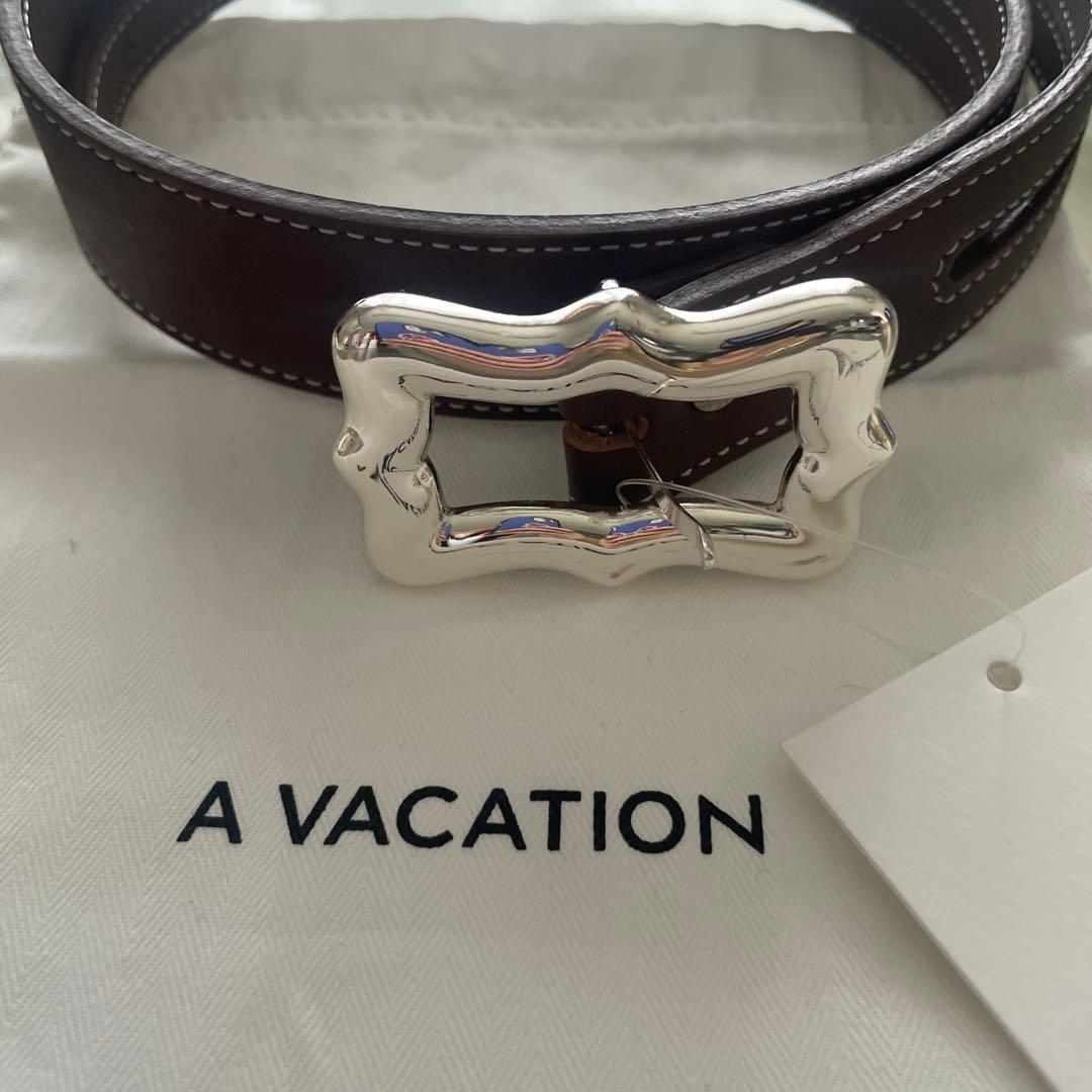 A VACATION シルバーバックルベルト