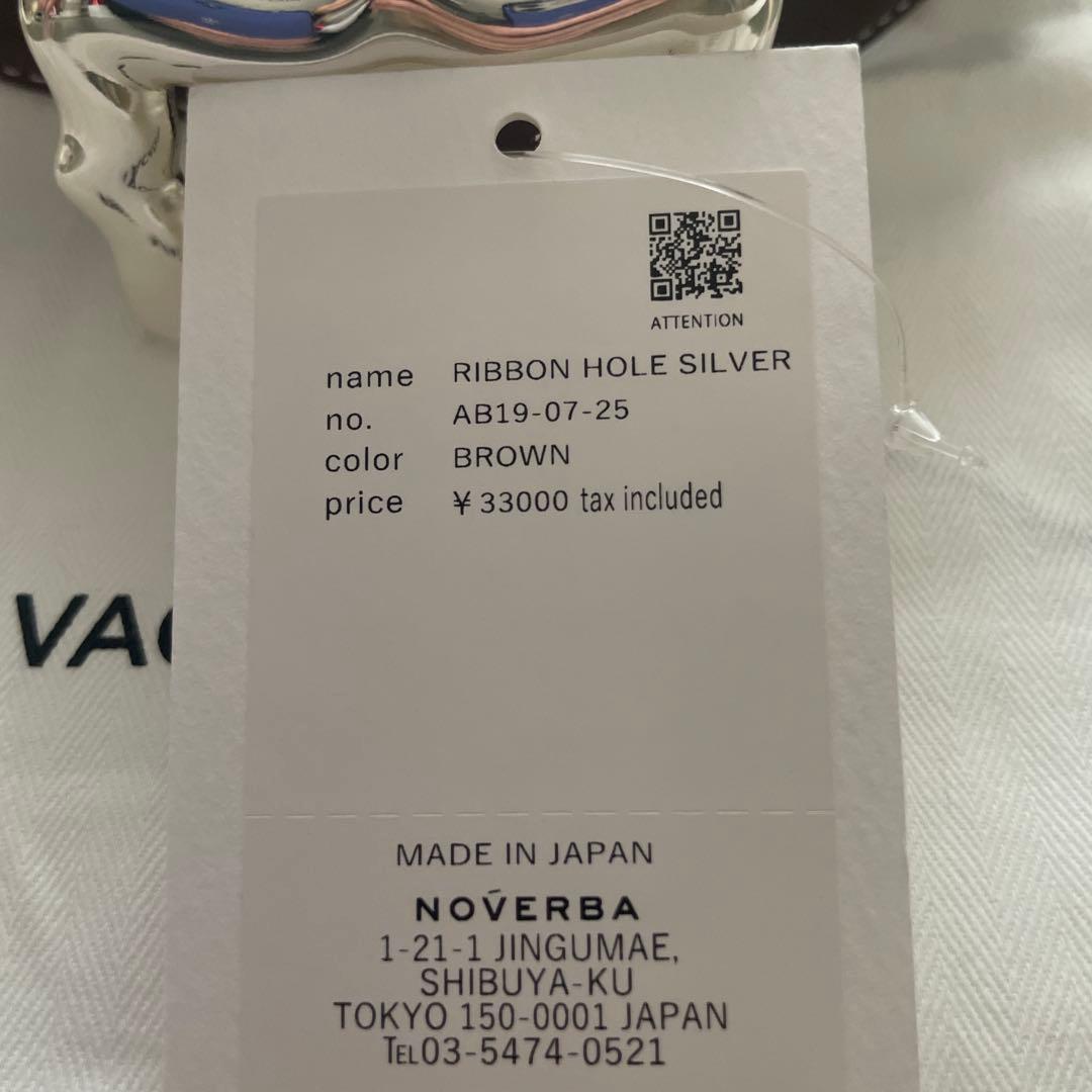 A VACATION シルバーバックルベルト