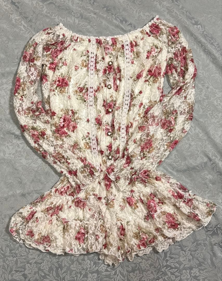 【Rakutao公式アカウント01 】LIZ LISA 花柄 ロンパース