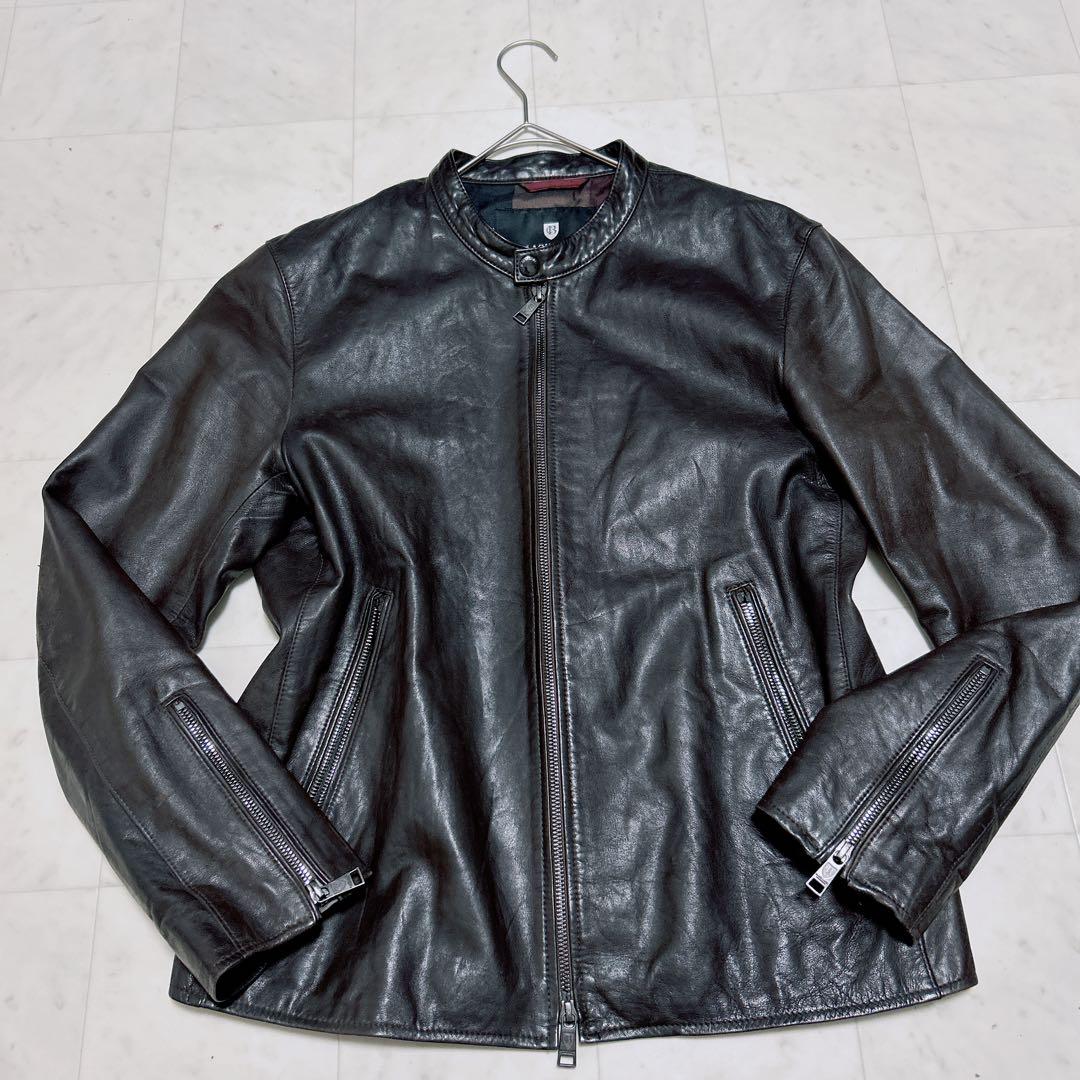 BLACKLABELCRESTBRIDGE シングルライダース　　ノバチェックM