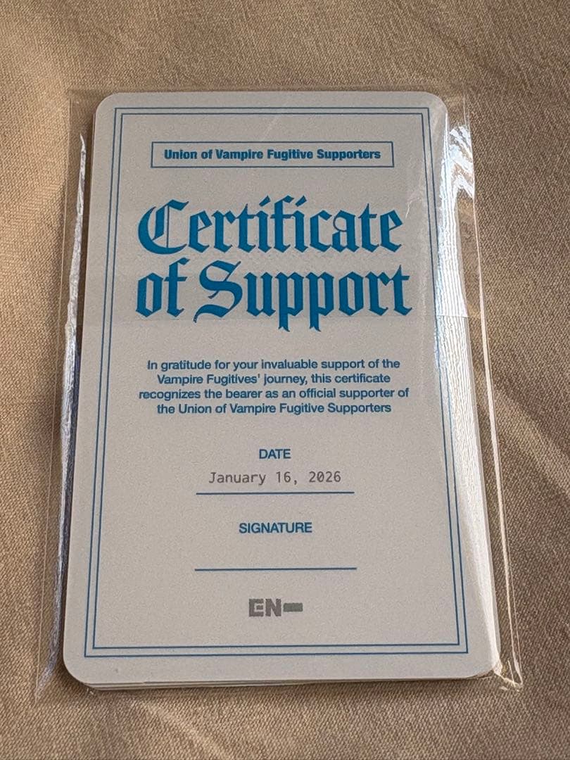 ENHYPEN 献血　トレカセット