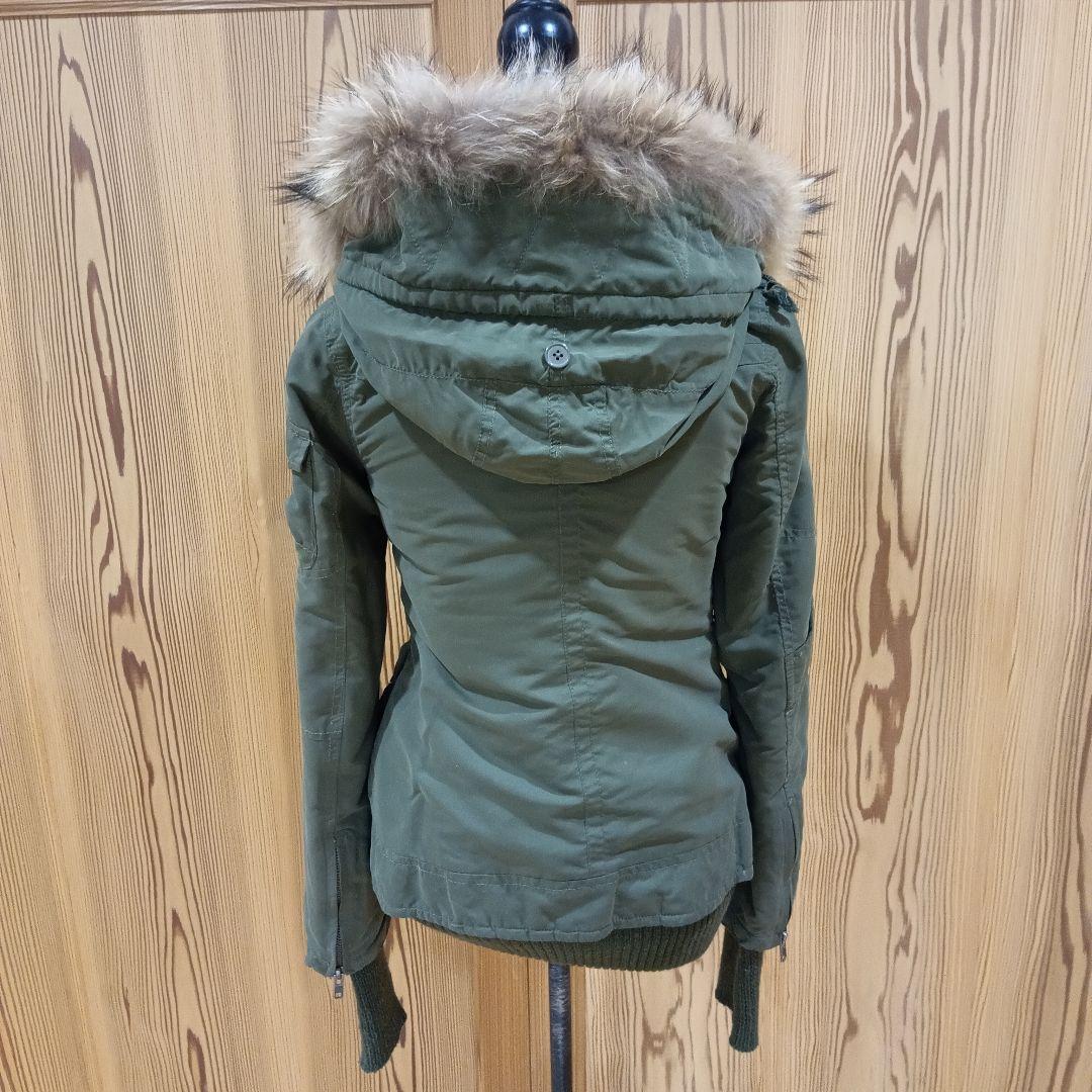 スライ SLY ラクーンファーモッズコート フェアリーグランジ カーキ Y2K