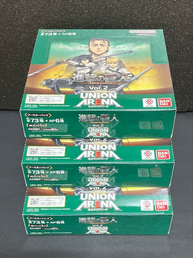 進撃の巨人 Vol.2 ユニアリ　6BOX まとめ売りセット 未開封テープ付き