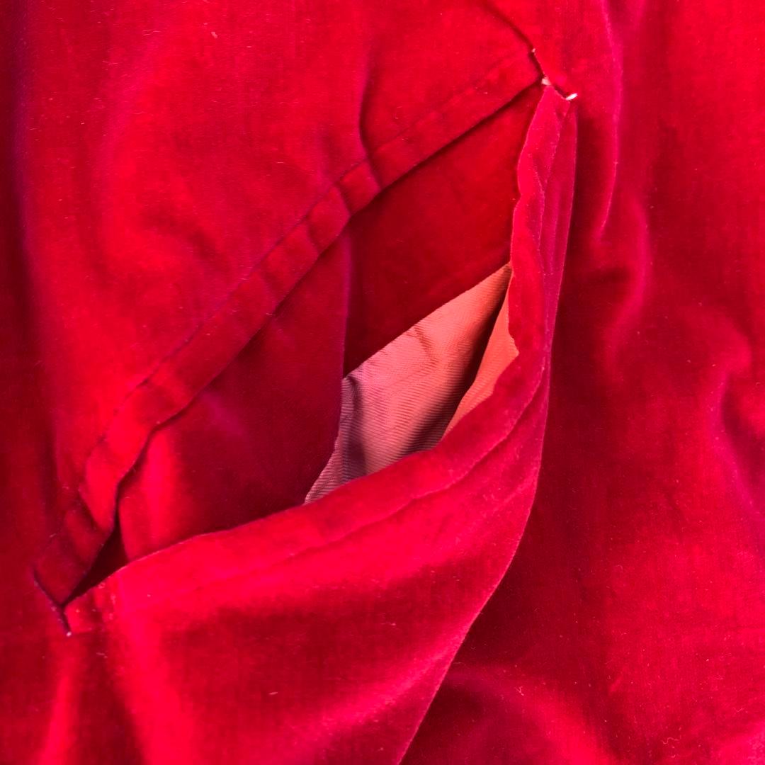 50〜60s ワインレッド スカスカスカジャン L 当時物 vintage