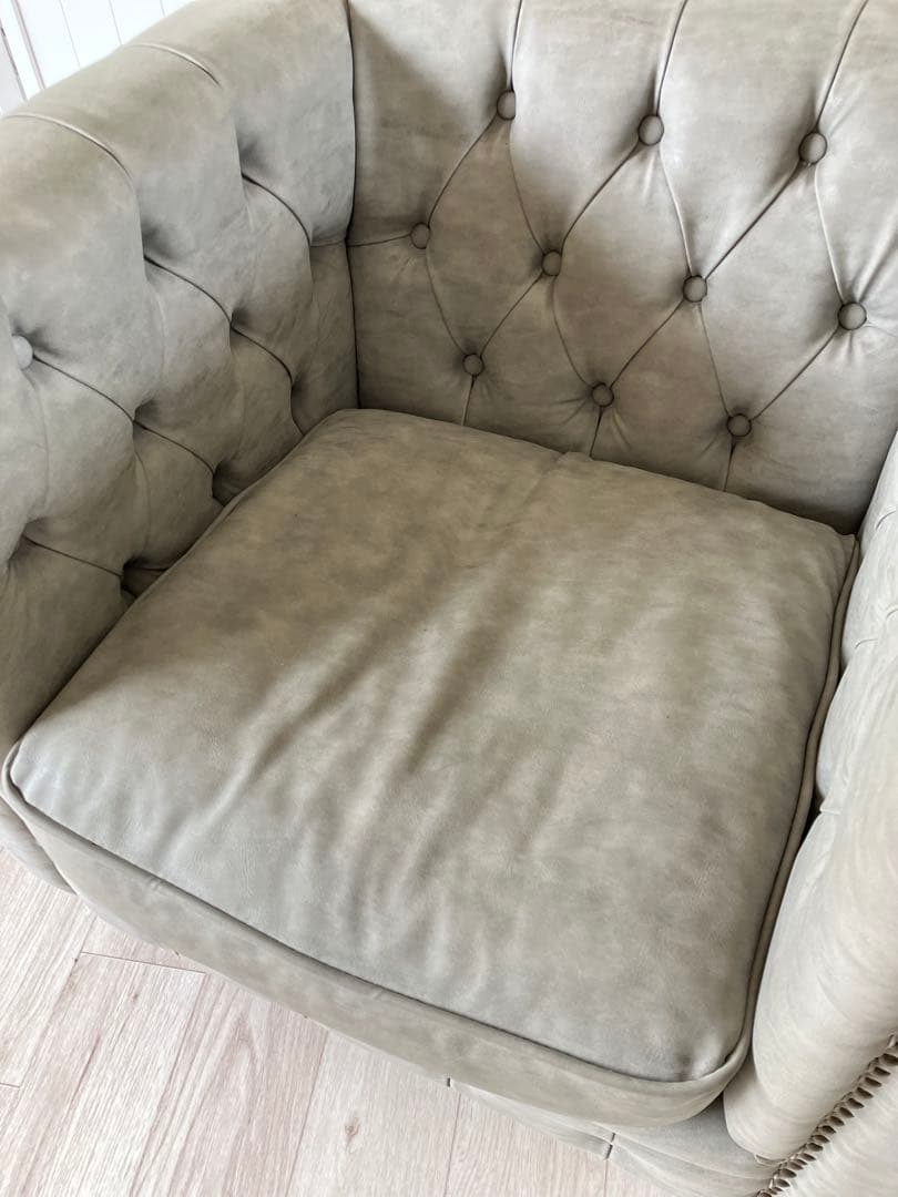 最終値下げ！VINCENT ヴィンセント ソファ1人掛け クラシック グレー