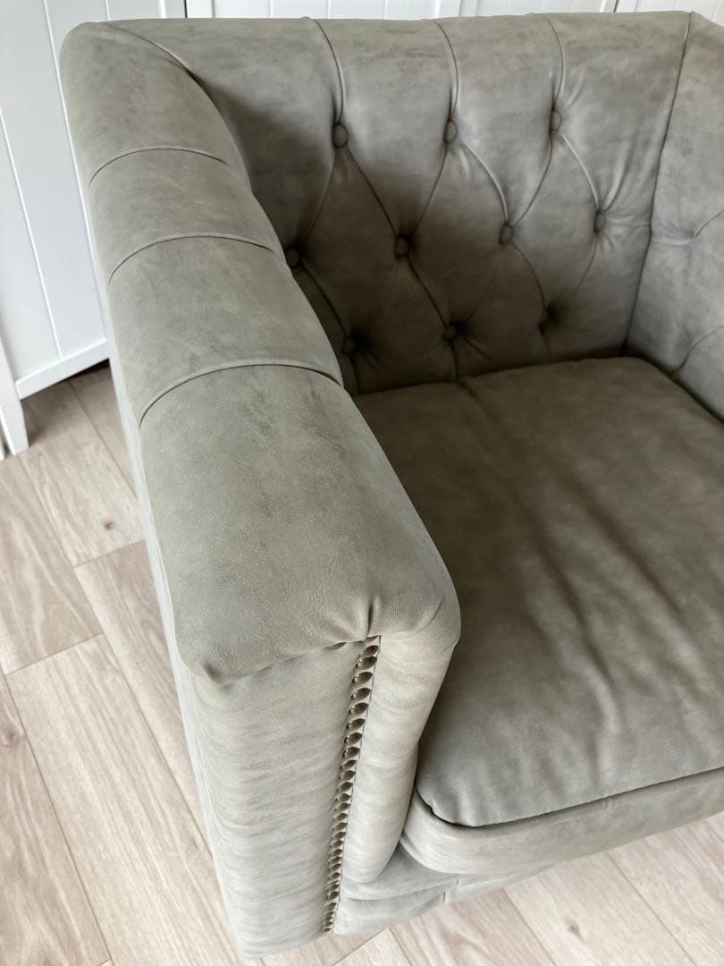 最終値下げ！VINCENT ヴィンセント ソファ1人掛け クラシック グレー