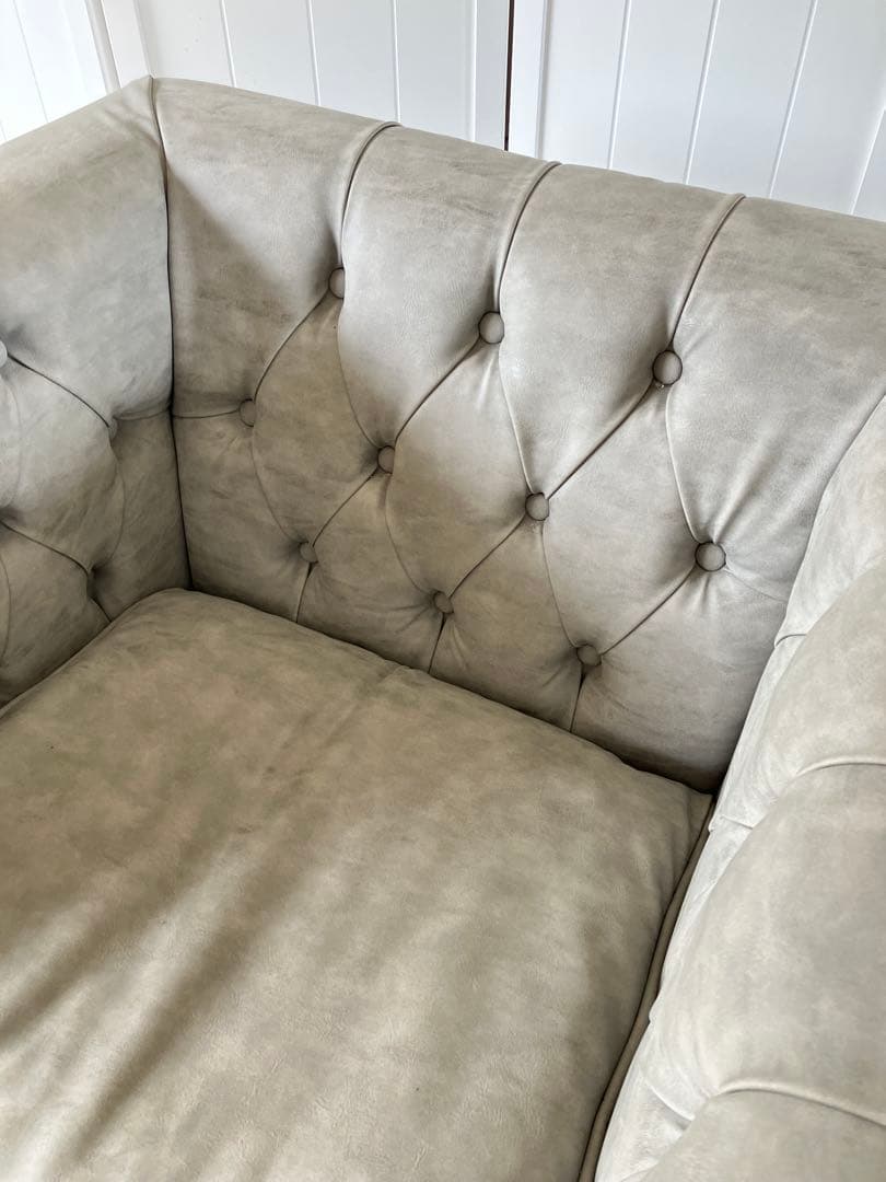 最終値下げ！VINCENT ヴィンセント ソファ1人掛け クラシック グレー