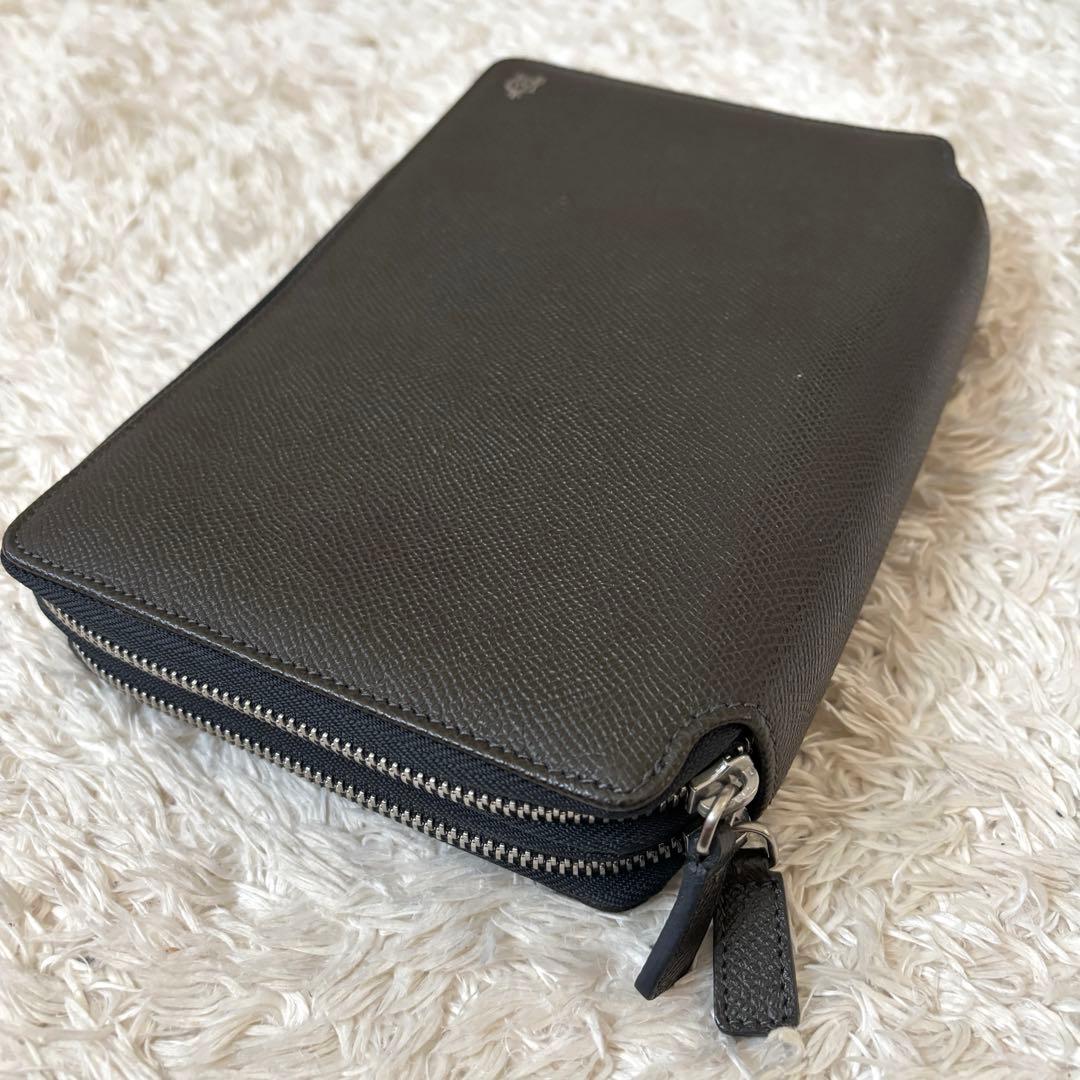 極美品✨ダンヒル オーガナイザー ボードン 長財布 レザー ダブルジップ 2室
