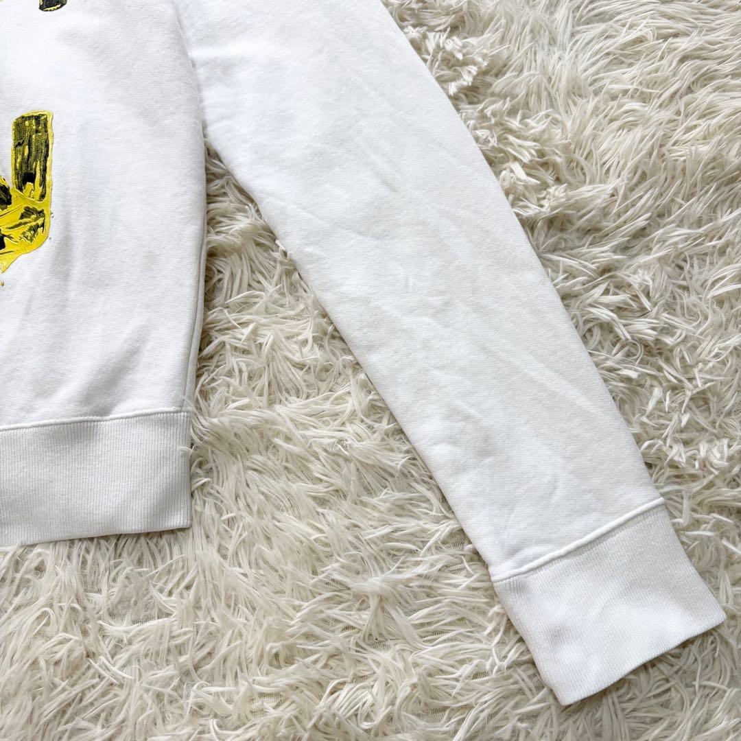 エース ✨美品✨オフホワイト　クロスアロー　パーカー　フーディ　バックロゴ