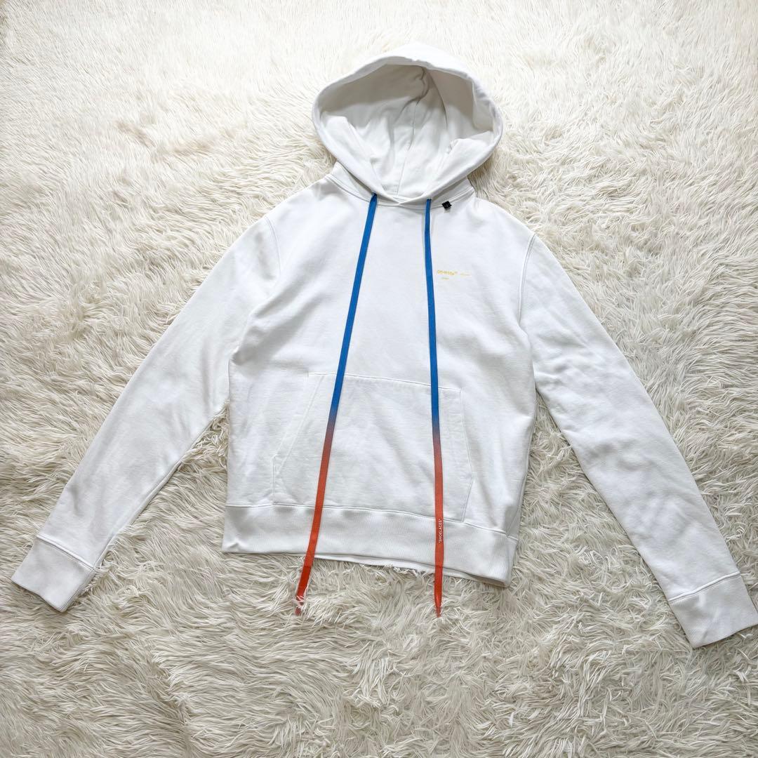 エース ✨美品✨オフホワイト　クロスアロー　パーカー　フーディ　バックロゴ