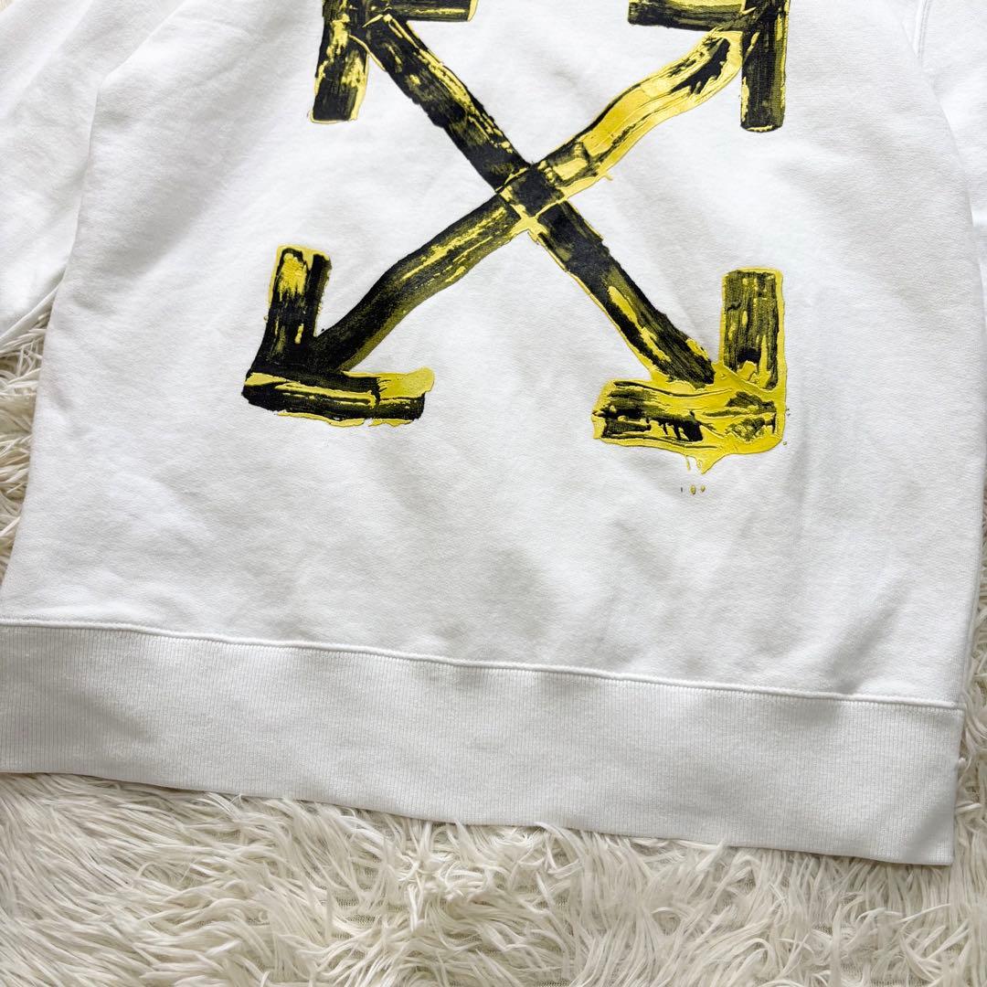 エース ✨美品✨オフホワイト　クロスアロー　パーカー　フーディ　バックロゴ