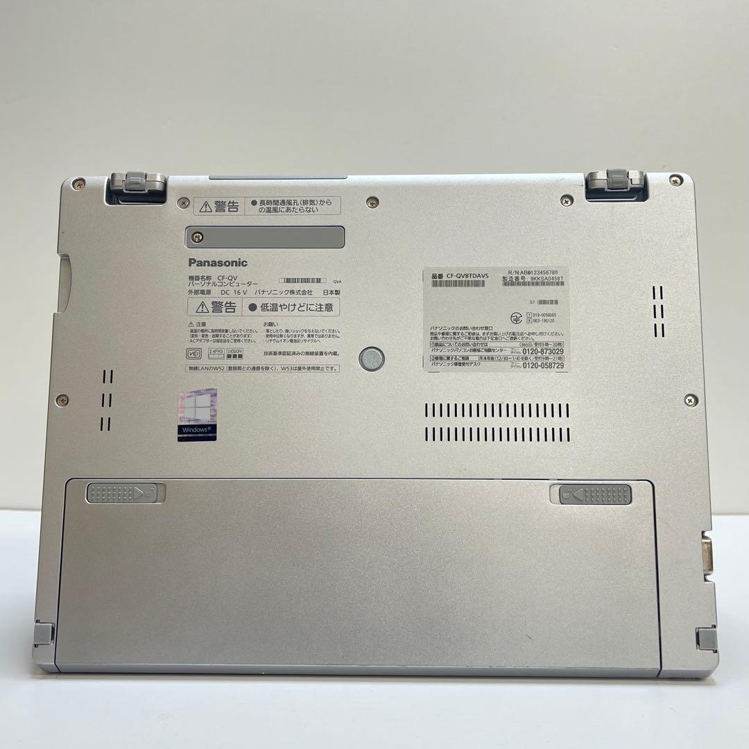 Windowsノート本体 #914 2in1 PANASONIC CF-QV8 i5-8365U 8Gb