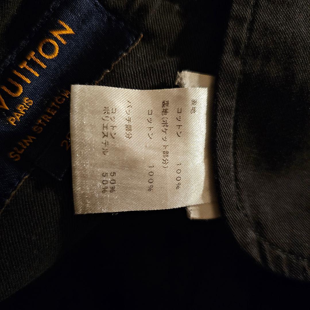 LOUIS VUITTON ルイ・ヴィトン ストレッチスリムデニム ブラック