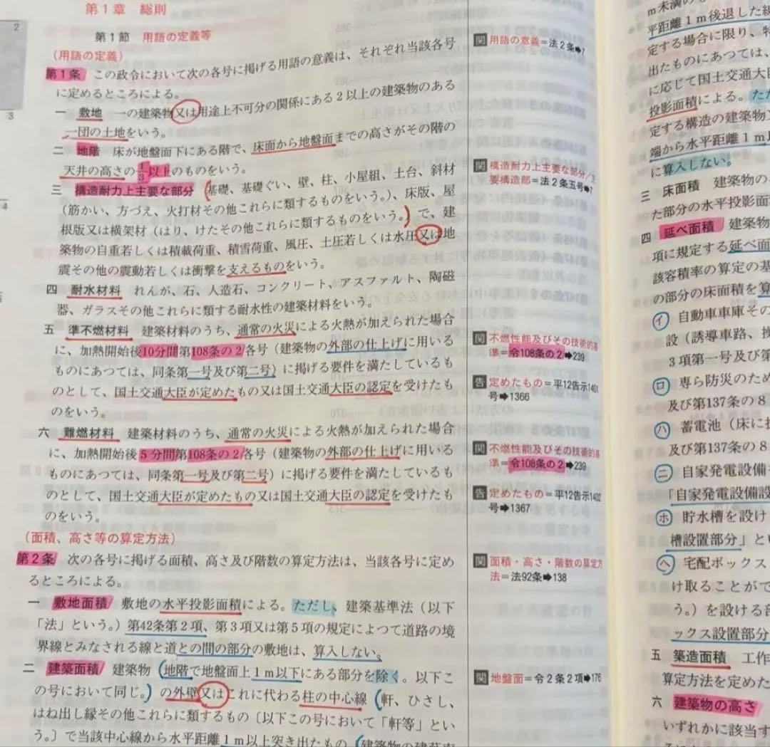 【線引き済み】2026年度 一級建築士 日建 法令集