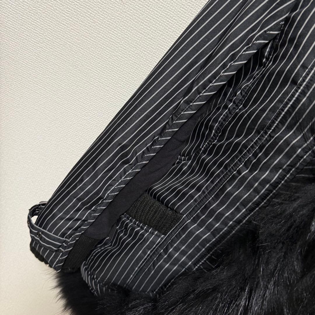 y2k 00s❤︎ ダークコア ギミック ファー付き アウター