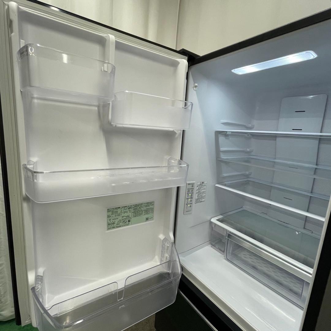 444⭕️冷蔵庫　日立　黒　大型　左開き　スリム　設置無料　中古　綺麗　おすすめ