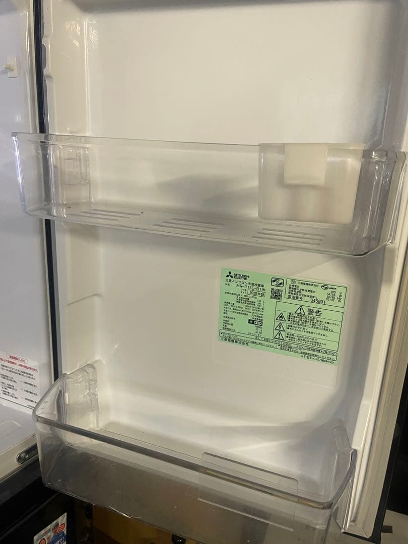 三菱電機　ノンフロン冷凍冷蔵庫　MR-P15E-B1形　2020年製　146L