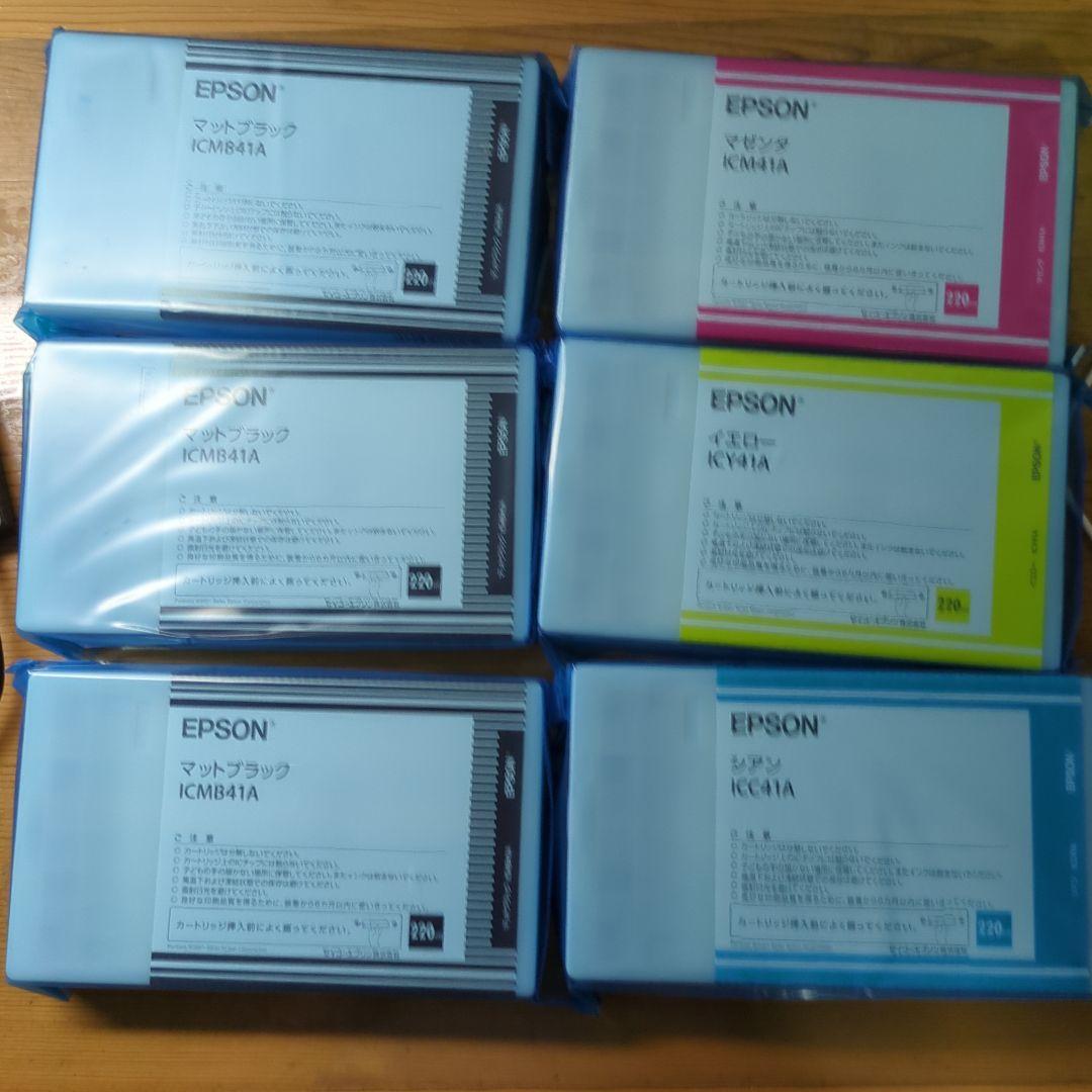 【純正】EPSON　インクカートリッジ ＩＣ４１シリーズ　４色６本
