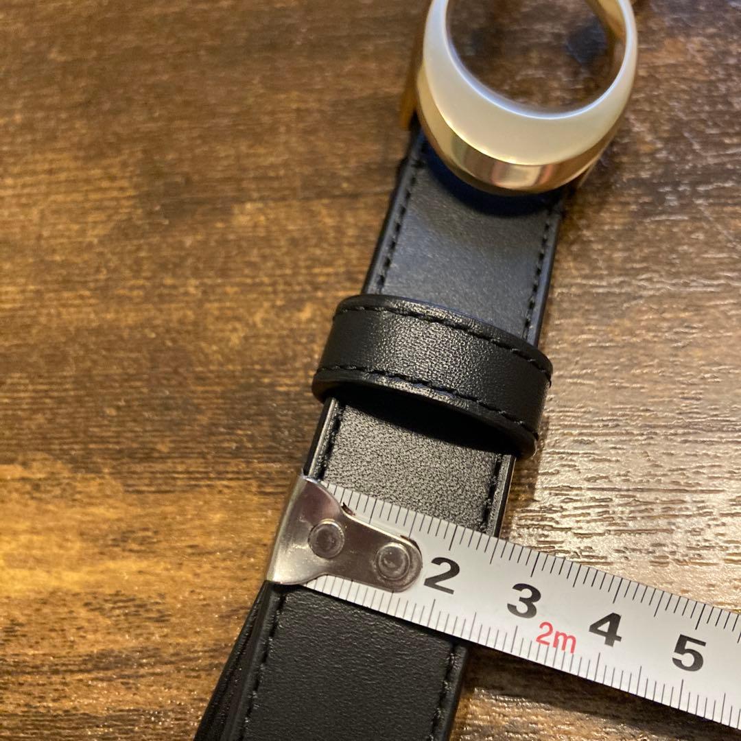 COACH ブラックレザーベルト