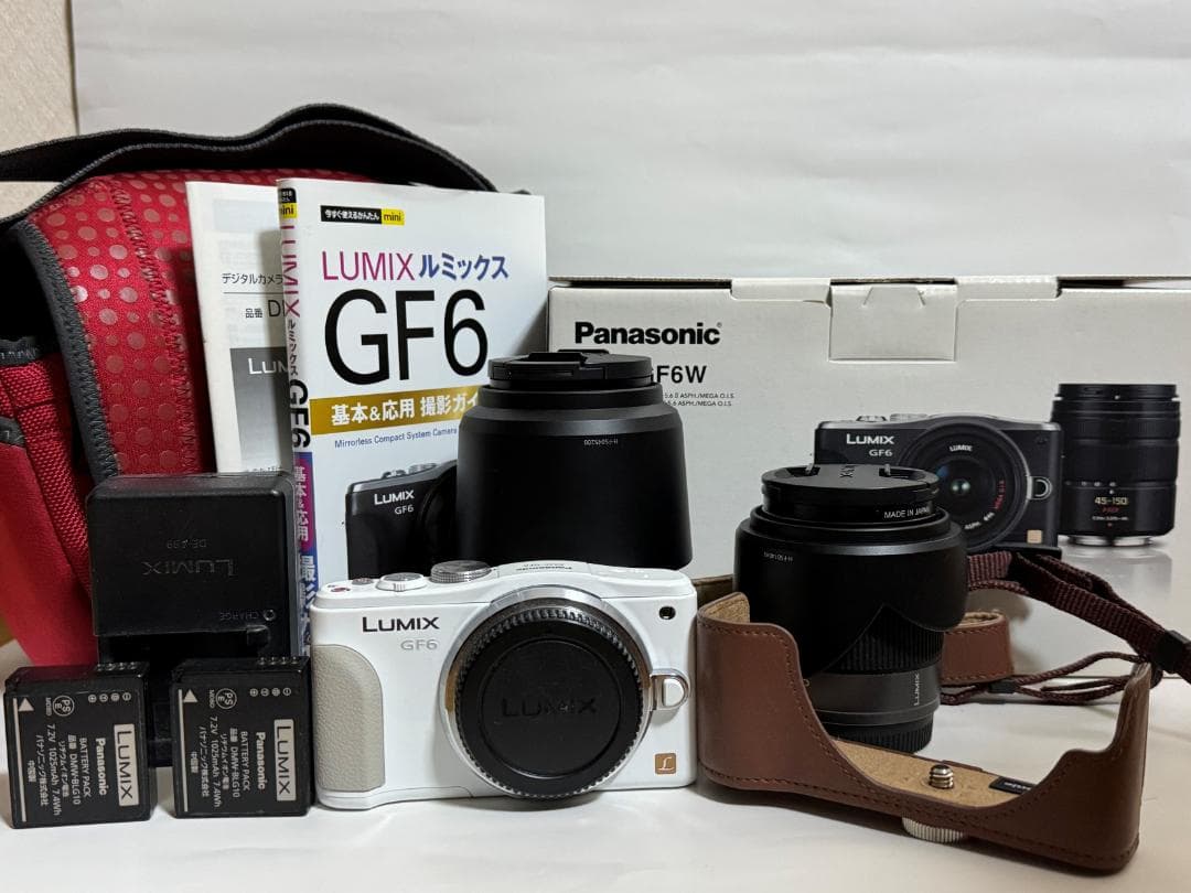 【美品】LUMIX GF6 ダブルズームキット ホワイト｜おまけ付