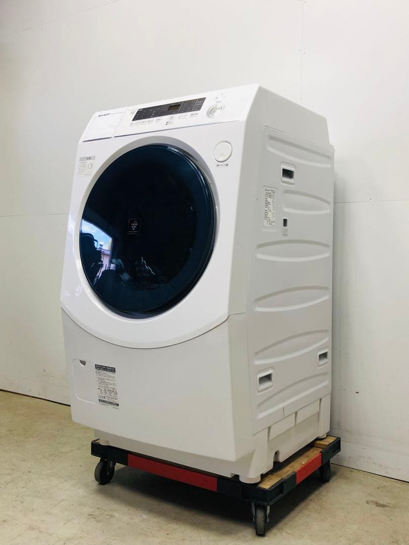 ES-H10E 3ヶ月保証分解洗浄済み シャープ■21年ドラム式洗濯乾燥機左開き