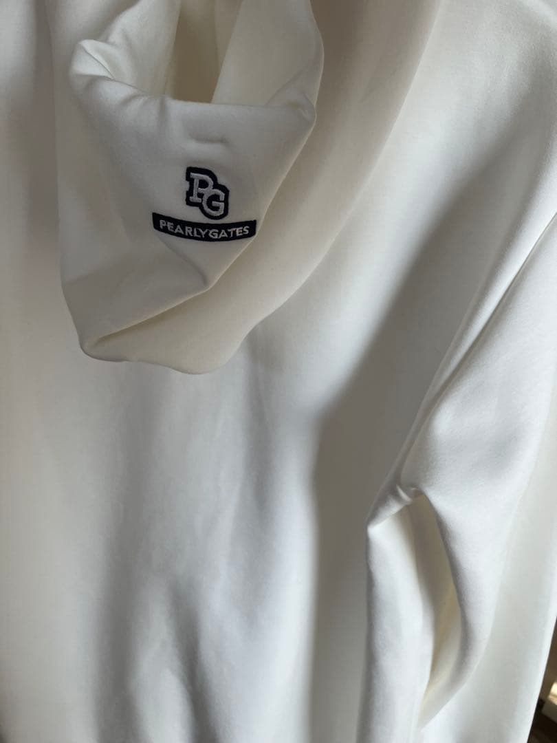 新品タグ付き PEARLY GATES フルジップ パーカー ホワイト 5