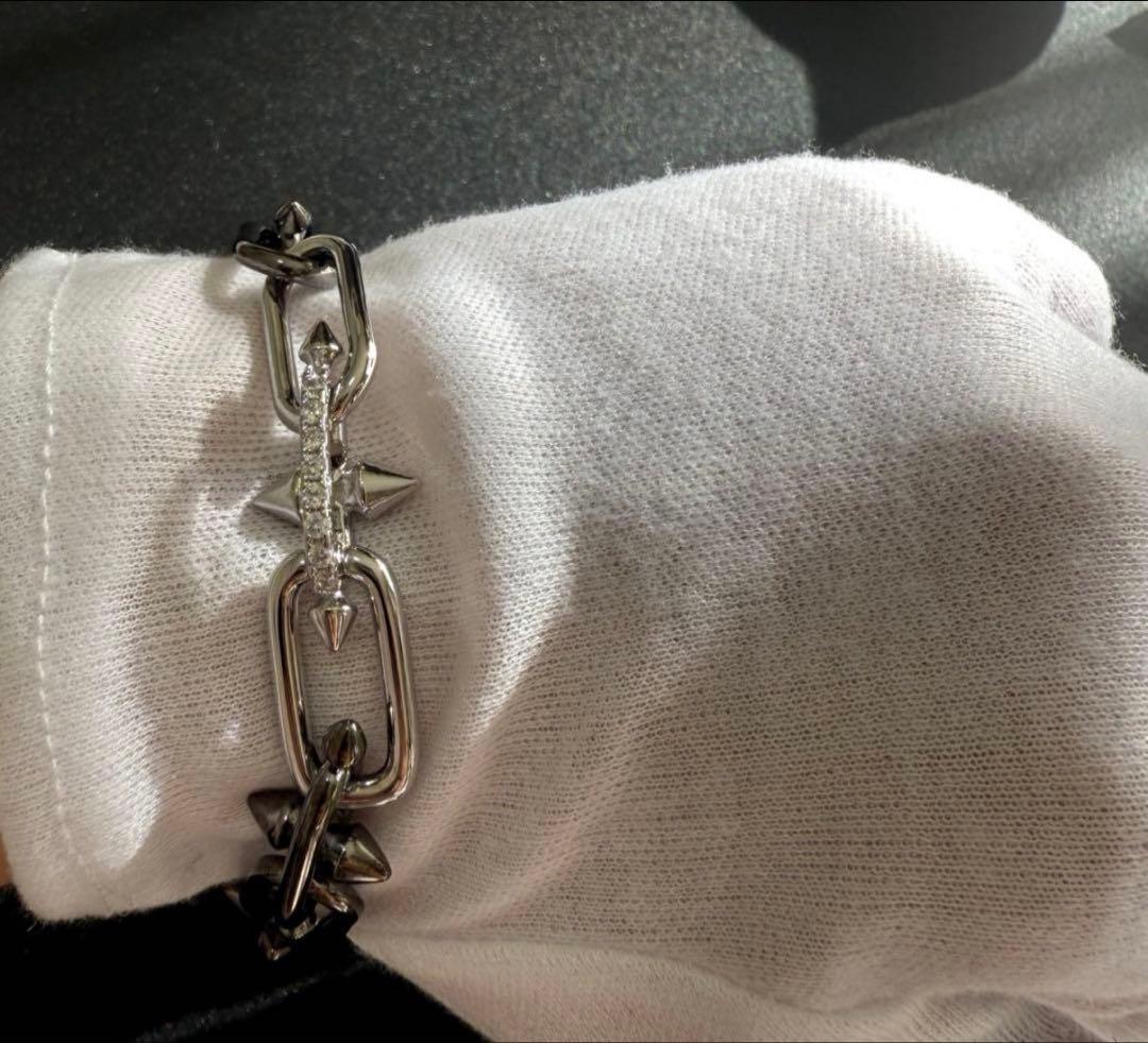 ジルコニア　タイタンスパイク　ブレスレット　シルバー　登坂広臣　OMI 着用