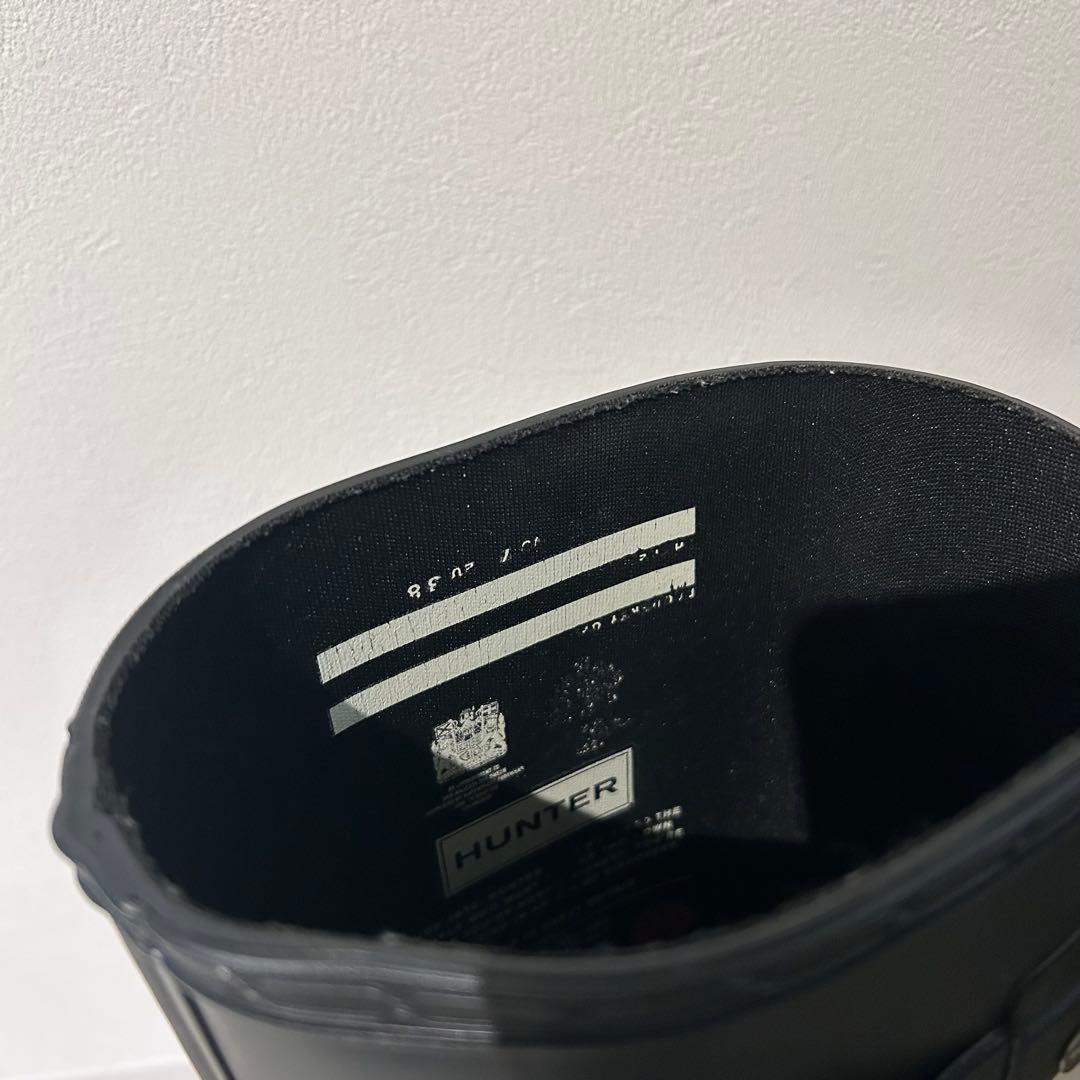 HUNTER ハンターオリジナル リファインドレインブーツ　マットオールブラック