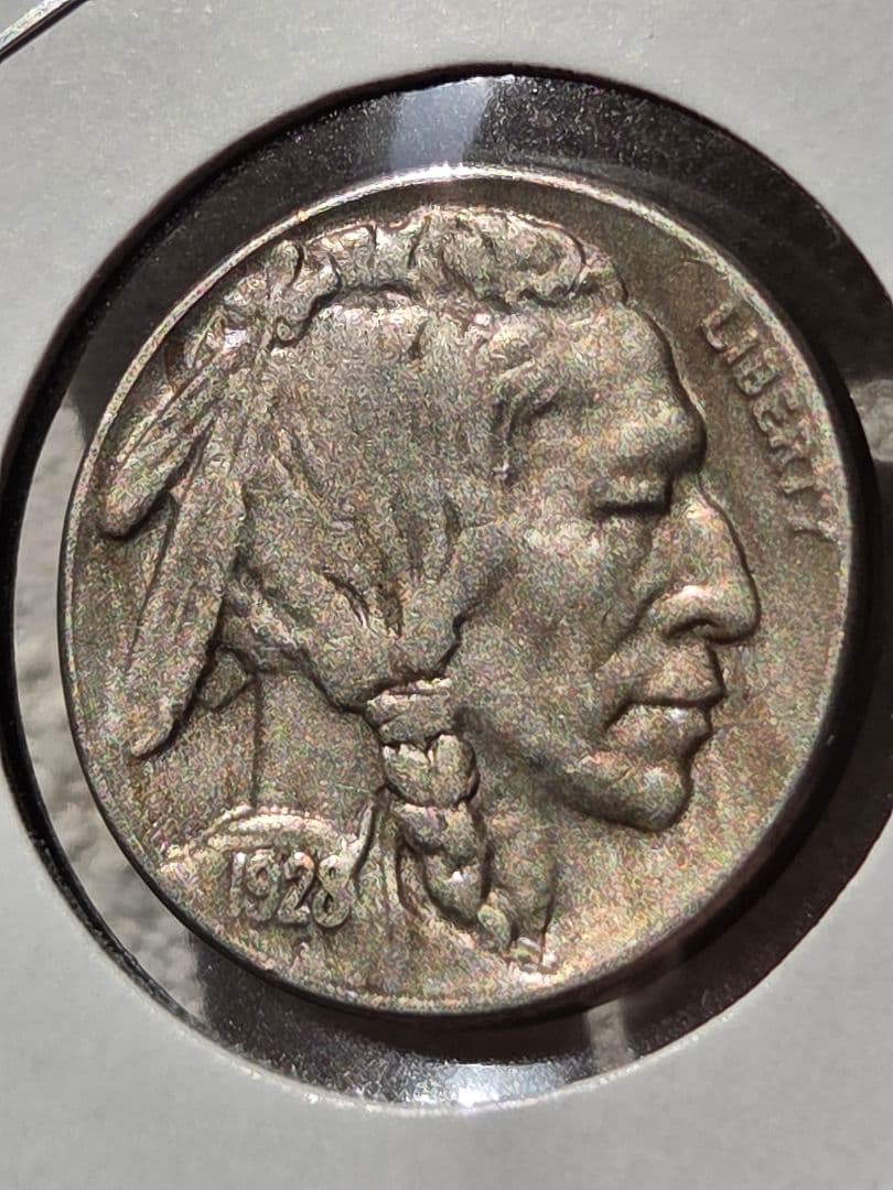 アメリカ合衆国　バッファロー　ニッケル(5セント) 白銅貨 1928 S