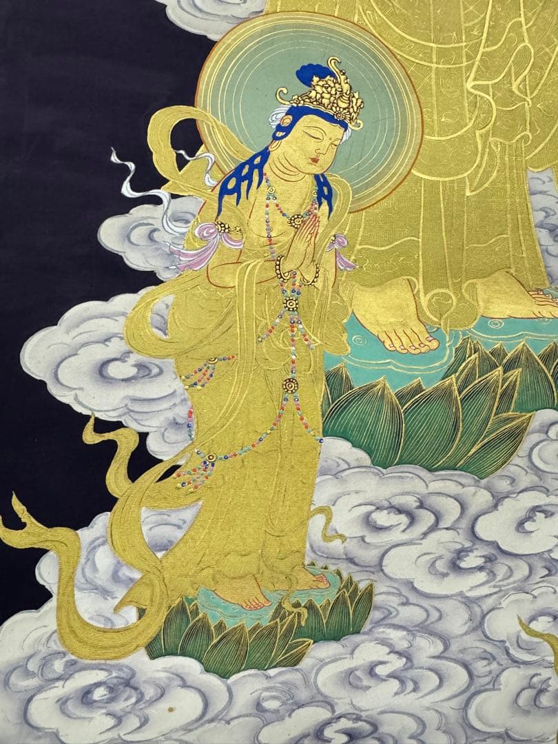 ともや専用　仏画 阿弥陀三尊来迎図 仏像