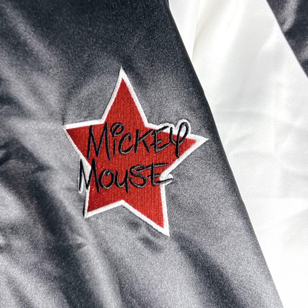 【希少 限定】Disney ミッキー 90周年 刺繍 スカジャン L 大きめ