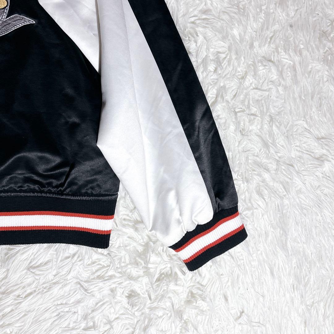 【希少 限定】Disney ミッキー 90周年 刺繍 スカジャン L 大きめ