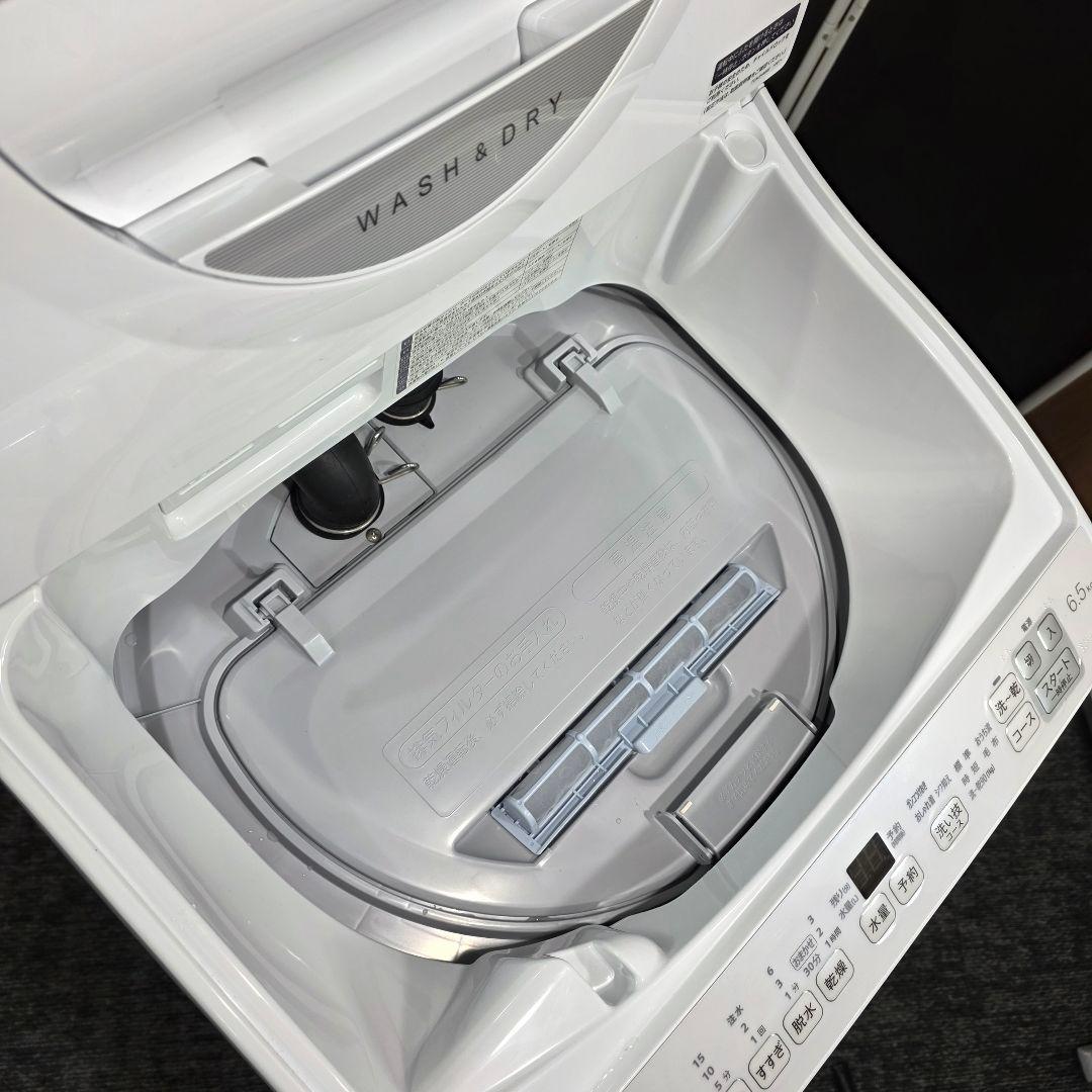 10452送料無料！2025年製！乾燥付き！SHARP 6.5kg 洗濯機