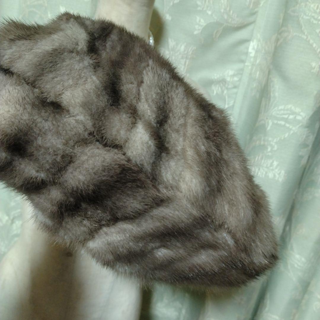 新品未使用✩ブルーアイリスミンク✩ファーバッグ✩リボン有り✩ミンク✩ハンドバッグ